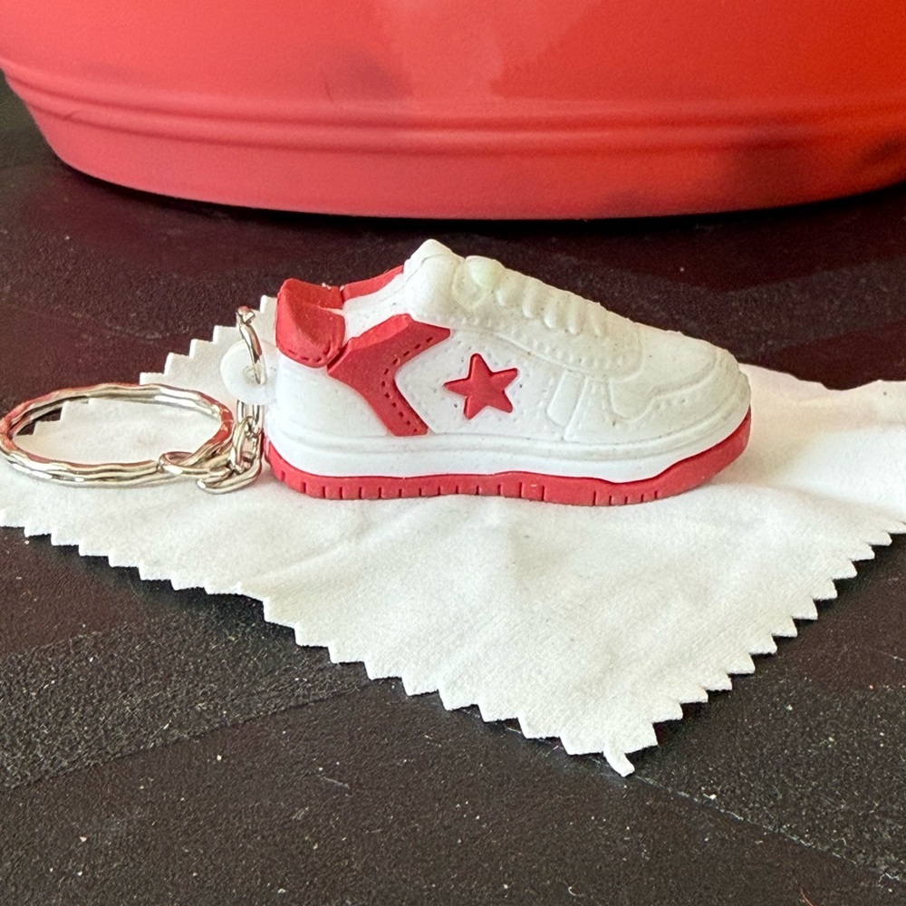 Converse Red and White Sneaker Key Holder